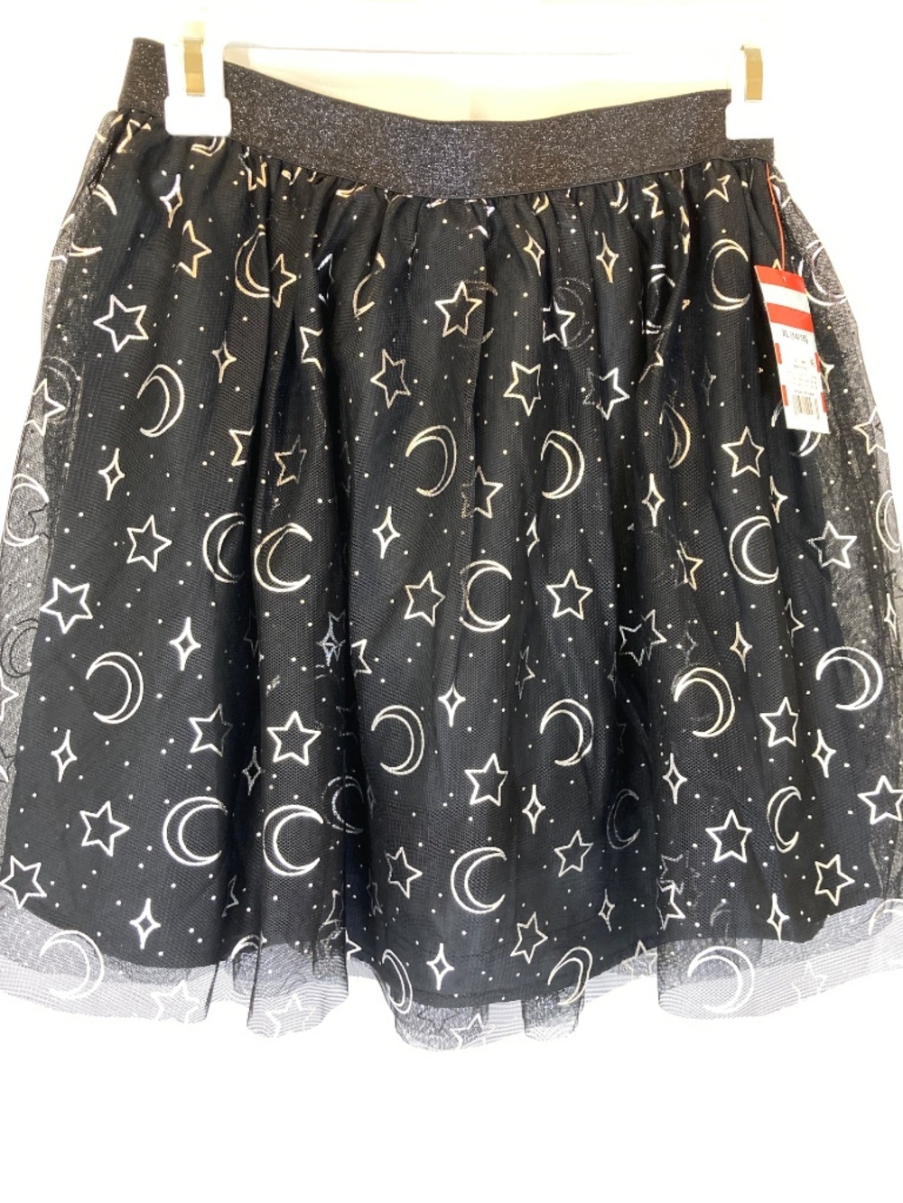 Cat & Jack NWT Moon and Stars Black Silver Sz XL 14/16 YOUTH Tutu Bottom - Picture 7 of 12